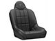 Corbeau Baja SS Suspension Seats with Double Locking Seat Brackets; Black Vinyl (11-18 Jeep Wrangler JK 2-Door)