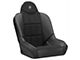 Corbeau Baja SS Suspension Seats with Double Locking Seat Brackets; Black Vinyl/Cloth (91-95 Jeep Wrangler YJ)