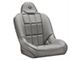 Corbeau Baja SS Suspension Seats with Double Locking Seat Brackets; Gray Vinyl (97-02 Jeep Wrangler TJ)