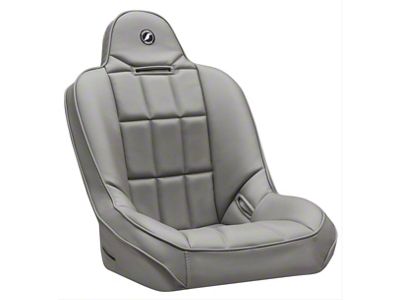 Corbeau Baja SS Suspension Seats with Double Locking Seat Brackets; Gray Vinyl (18-24 Jeep Wrangler JL)