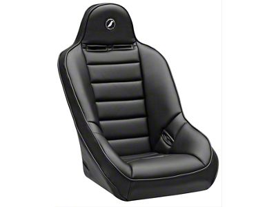 Corbeau Baja Ultra Suspension Seats with Double Locking Seat Brackets; Black Vinyl (18-25 Jeep Wrangler JL)