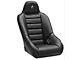 Corbeau Baja Ultra Suspension Seats with Double Locking Seat Brackets; Black Vinyl (18-24 Jeep Wrangler JL)
