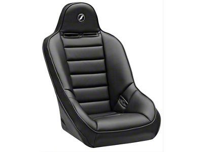 Corbeau Baja Ultra Suspension Seats with Double Locking Seat Brackets; Black Vinyl (03-06 Jeep Wrangler TJ)