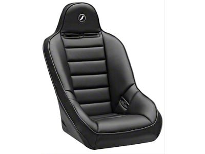 Corbeau Baja Ultra Suspension Seats with Double Locking Seat Brackets; Black Vinyl (11-18 Jeep Wrangler JK 2-Door)