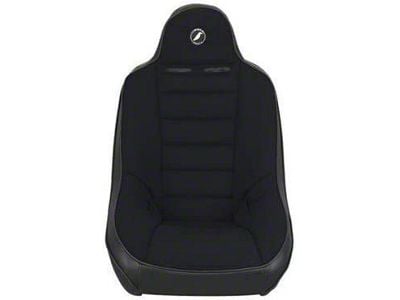 Corbeau Baja Ultra Suspension Seats with Double Locking Seat Brackets; Black Vinyl/Cloth (18-24 Jeep Wrangler JL)