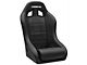 Corbeau Baja XP Suspension Seats with Double Locking Seat Brackets; Black Vinyl (91-95 Jeep Wrangler YJ)