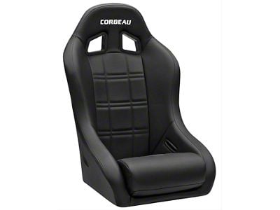 Corbeau Baja XP Suspension Seats with Double Locking Seat Brackets; Black Vinyl (03-06 Jeep Wrangler TJ)