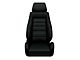 Corbeau GTS II Reclining Seats with Double Locking Seat Brackets; Black Leather (91-95 Jeep Wrangler YJ)