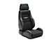 Corbeau GTS II Reclining Seats with Double Locking Seat Brackets; Black Leather/Suede (18-24 Jeep Wrangler JL)