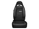 Corbeau Moab Reclining Seats with Seat Heater; Black Vinyl/Cloth; Pair (Universal; Some Adaptation May Be Required)