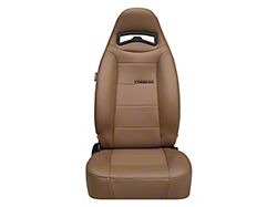 Corbeau Moab Reclining Seats with Seat Heater and Inflatable Lumbar; Tan Vinyl; Pair (Universal; Some Adaptation May Be Required)
