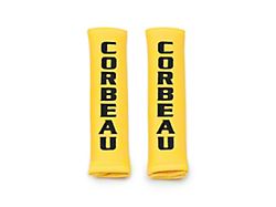 Corbeau Seat Harness Pads; Yellow; 3-Inch (Universal; Some Adaptation May Be Required)