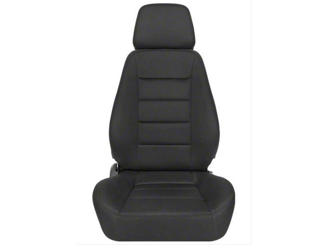 Corbeau Sport Reclining Seats with Double Locking Seat Brackets; Black Cloth (11-18 Jeep Wrangler JK 2-Door)