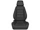 Corbeau Sport Reclining Seats with Double Locking Seat Brackets; Black Leather (91-95 Jeep Wrangler YJ)