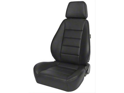 Corbeau Sport Reclining Seats with Double Locking Seat Brackets; Black Vinyl (18-24 Jeep Wrangler JL)