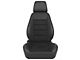 Corbeau Sport Reclining Seats with Double Locking Seat Brackets; Black Vinyl/Cloth (87-90 Jeep Wrangler YJ)