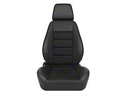 Corbeau Sport Reclining Seats with Inflatable Lumbar; Black Vinyl; Pair (Universal; Some Adaptation May Be Required)