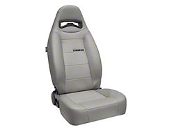 Corbeau Moab Reclining Seats; Gray Vinyl; Pair (76-18 Jeep CJ5, CJ7, Wrangler YJ, TJ & JK)