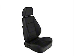 Corbeau Sport Reclining Seats; Black Vinyl; Pair (Universal; Some Adaptation May Be Required)