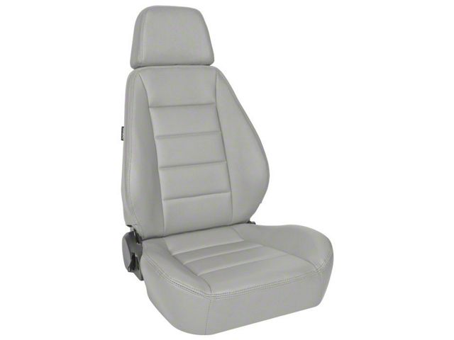 Corbeau Sport Reclining Seats; Gray Vinyl; Pair (Universal; Some Adaptation May Be Required)