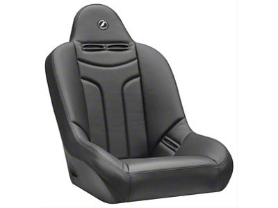 Corbeau Baja JP Suspension Seats with Double Locking Seat Brackets; Black Vinyl (05-15 Tacoma)