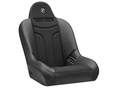 Corbeau Baja JP Suspension Seats with Double Locking Seat Brackets; Black Vinyl/Cloth (05-15 Tacoma)