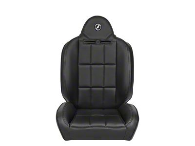 Corbeau Baja RS Suspension Seats with Seat Heater; Black Vinyl; Pair (Universal; Some Adaptation May Be Required)