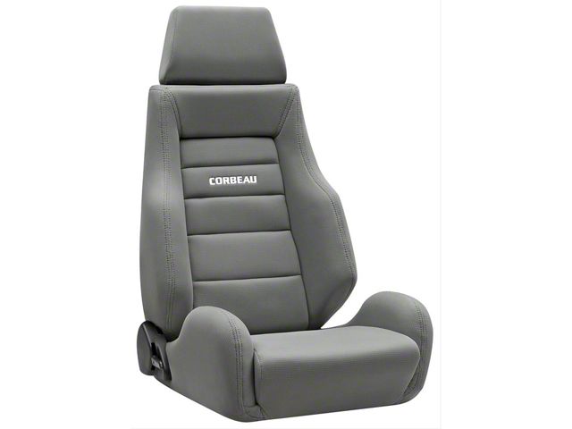 Corbeau GTS II Reclining Seats with Double Locking Seat Brackets; Gray Cloth (16-23 Tacoma)