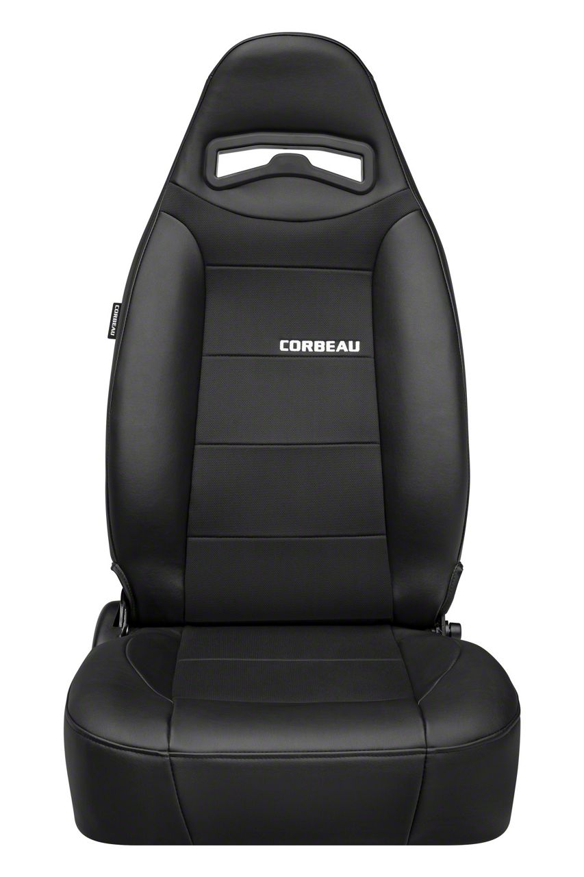 Corbeau Tacoma Moab Reclining Seats with Seat Heater; Black Vinyl/Cloth ...