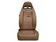 Corbeau Moab Reclining Seats with Seat Heater and Inflatable Lumbar; Tan Vinyl; Pair (Universal; Some Adaptation May Be Required)