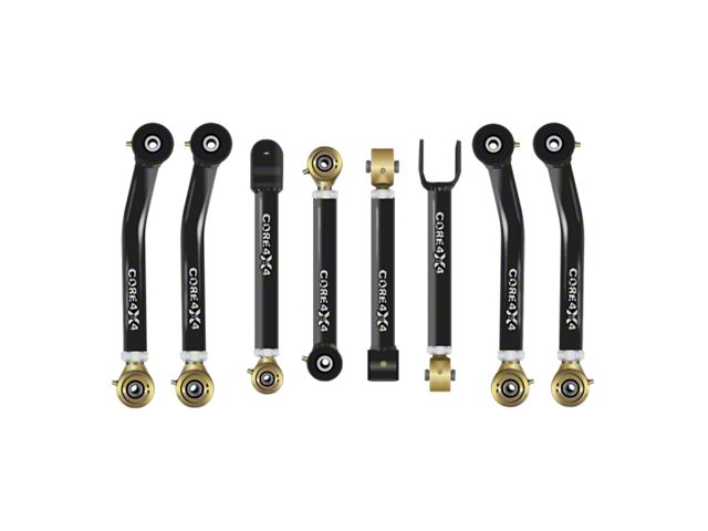 Core 4x4 Adjustable Front and Rear Control Arms; Tier 3 (97-06 Jeep Wrangler TJ)