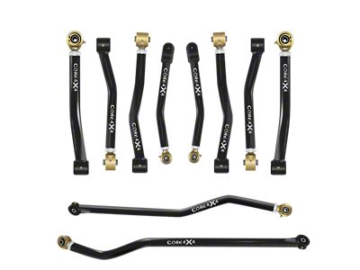 Core 4x4 Camp Series Adjustable Upper and Lower Control Arm and Track Bar Kit (18-25 Jeep Wrangler JL)