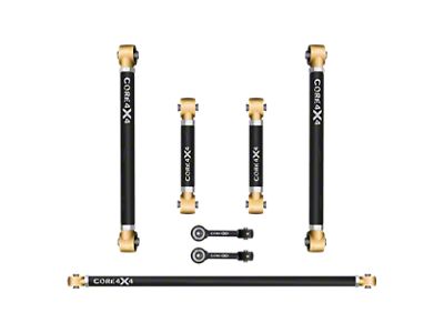 Core 4x4 Adjustable Steel Rear Upper and Lower Control Arm, Track Bar and Rear Sway Bar End Link Kit (24-25 Tacoma)