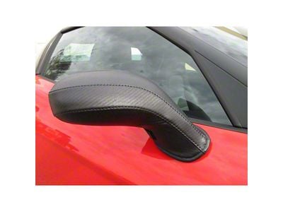 Covercraft Colgan Custom Mirror Bra; Carbon Fiber (14-24 4Runner w/o Mirror Turn Signal Light)