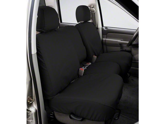 Covercraft Seat Saver Polycotton Custom Second Row Seat Cover; Charcoal (03-08 4Runner w/o Third Row Seats)