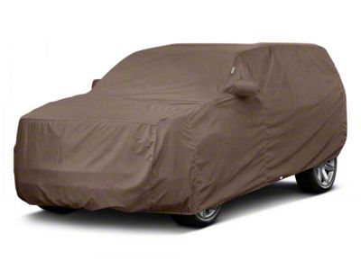 Covercraft Custom Car Covers WeatherShield HP Car Cover; Taupe (19-24 4Runner TRD Pro w/ Roof Rack)