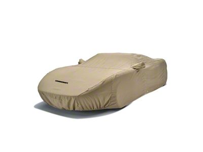 Covercraft Custom Car Covers Flannel Car Cover; Tan (21-24 Bronco 4-Door w/ Hard Top & Roof Rack, Excluding Raptor)