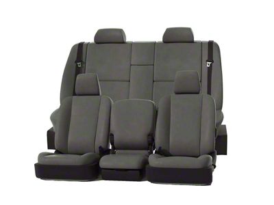 Covercraft Precision Fit Seat Covers Leatherette Custom Front Row Seat Covers; Stone (21-24 Bronco 2-Door w/ Leather Seats)