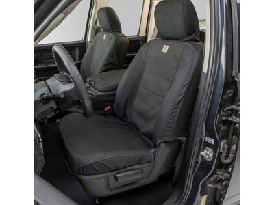 Covercraft Carhartt Super Dux SeatSaver Custom Front Row Seat Covers; Black (22-25 Frontier)