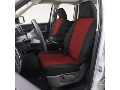 Covercraft Precision Fit Seat Covers Endura Custom Front Row Seat Covers; Red/Black (05-21 Frontier)