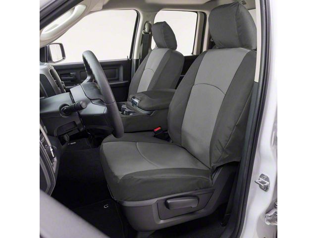 Covercraft Precision Fit Seat Covers Endura Custom Front Row Seat Covers; Silver/Charcoal (05-21 Frontier)