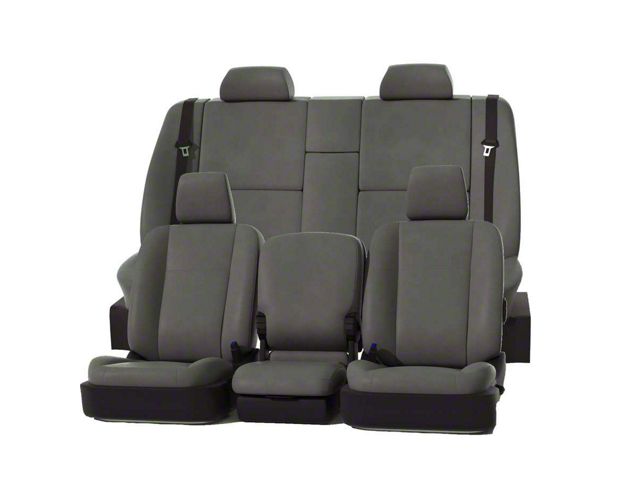 Covercraft Precision Fit Seat Covers Leatherette Custom Second Row Seat Cover; Stone (05-21 Frontier King Cab)