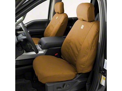 Covercraft SeatSaver Custom Front Seat Covers; Carhartt Brown (20-24 Jeep Gladiator JT)