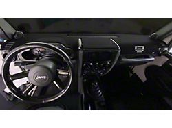 Covercraft Ltd Edition Custom Dash Cover with Jeep Grille Logo; Black (22-25 Jeep Grand Cherokee WL w/o Heads Up Display or McIntosh Audio System, Excluding 4xe)