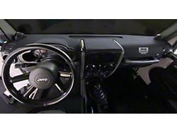 Covercraft Ltd Edition Custom Dash Cover with Jeep Grille Logo; Smoke (11-21 Jeep Grand Cherokee WK2 w/o Center Dash Speaker)