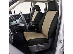 Covercraft Precision Fit Seat Covers Endura Custom Front Row Seat Covers; Tan/Black (05-10 Jeep Grand Cherokee WK)