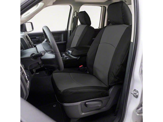 Covercraft Precision Fit Seat Covers Endura Custom Second Row Seat Cover; Charcoal/Black (22-24 Jeep Grand Cherokee WL)