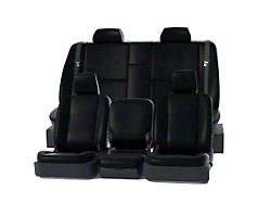 Covercraft Precision Fit Seat Covers Leatherette Custom Front Row Seat Covers; Black (02-04 Jeep Grand Cherokee WJ, Excluding Overland)