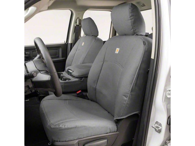 Covercraft Carhartt PrecisionFit Custom Second Row Seat Covers; Gravel (08-10 Jeep Wrangler JK 4-Door)