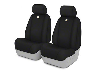 Covercraft Carhartt Super Dux SeatSaver Custom Front Row Seat Covers; Black (18-24 Jeep Wrangler JL 2-Door)